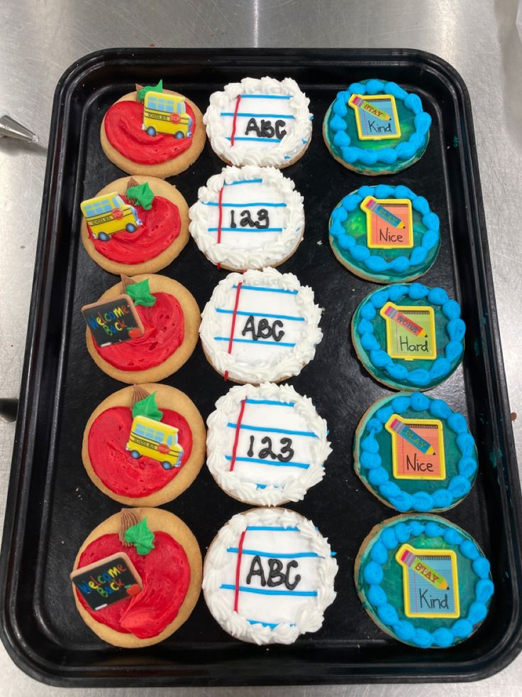 Vibrantly Designed Cookies Perfect for Classroom Celebrations.