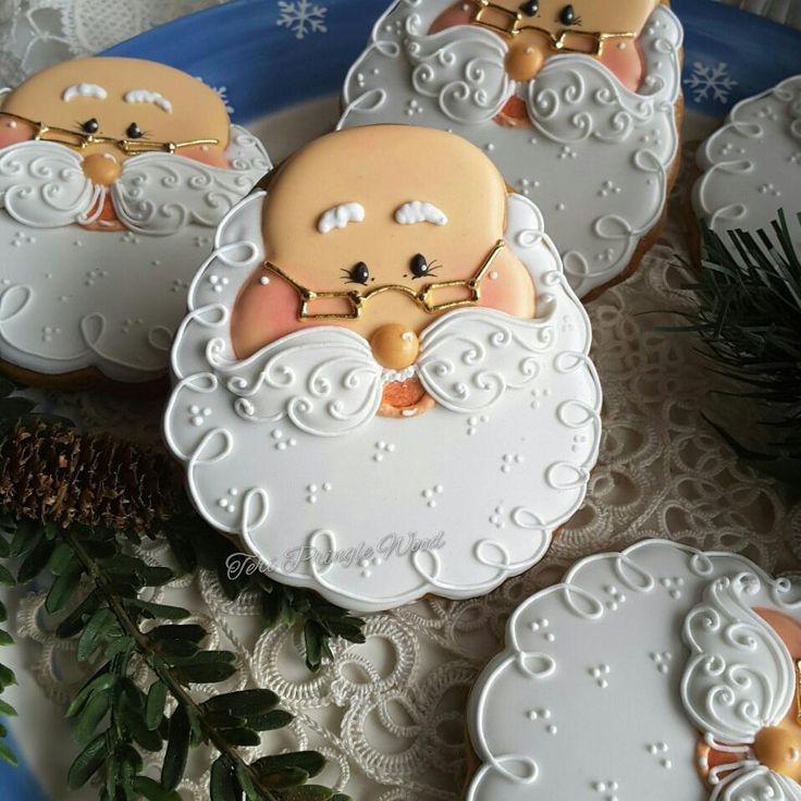 Whimsical Santa-Themed Cookies: Cheerful Decorations for Holiday Festivities