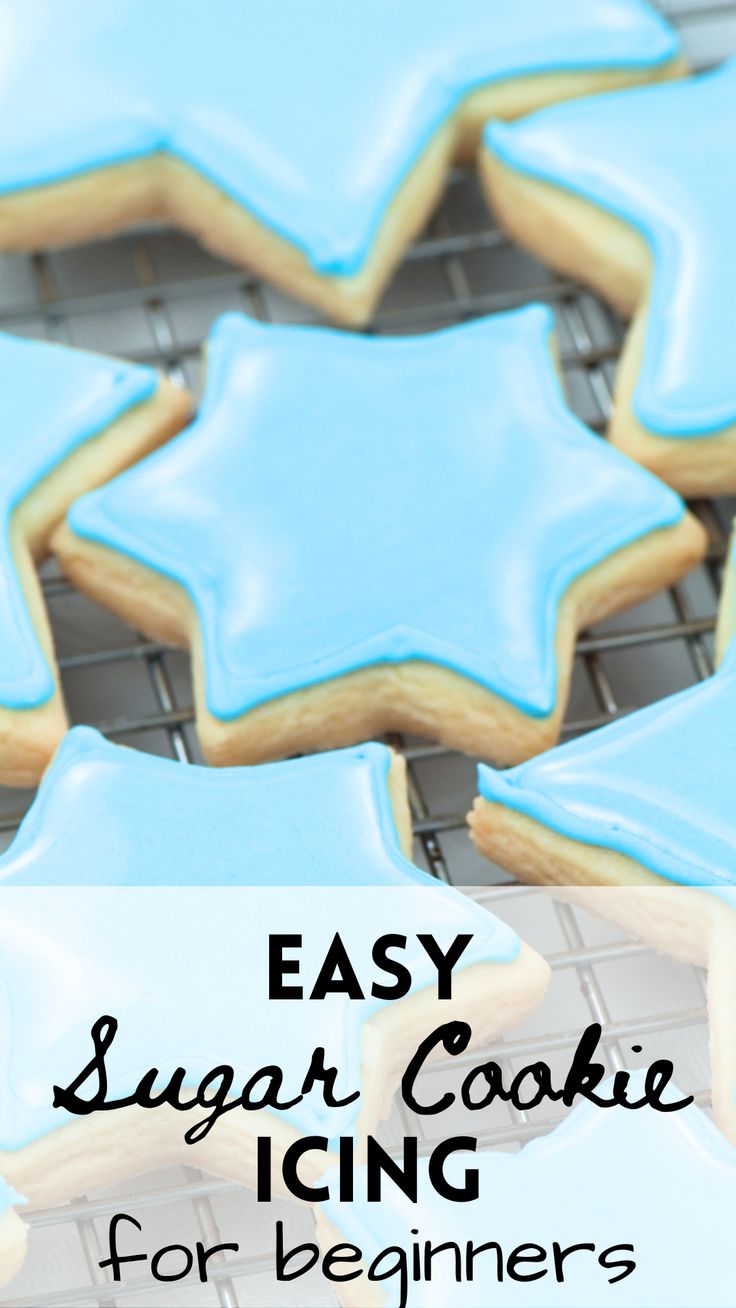 Charming Star-Shaped Cookies with Glossy Blue Icing for Festive Celebrations