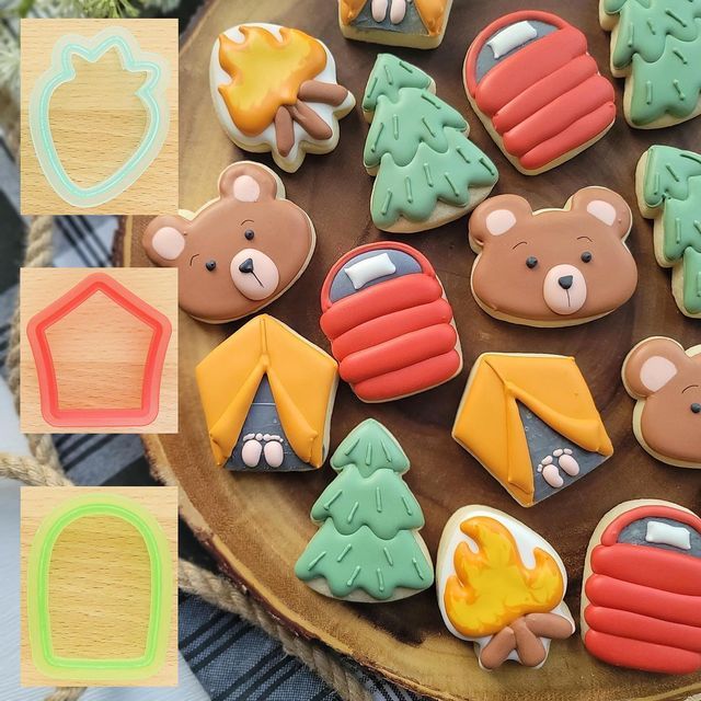 Whimsical Nature-Inspired Cookie Designs for Charming Outdoor Gatherings.