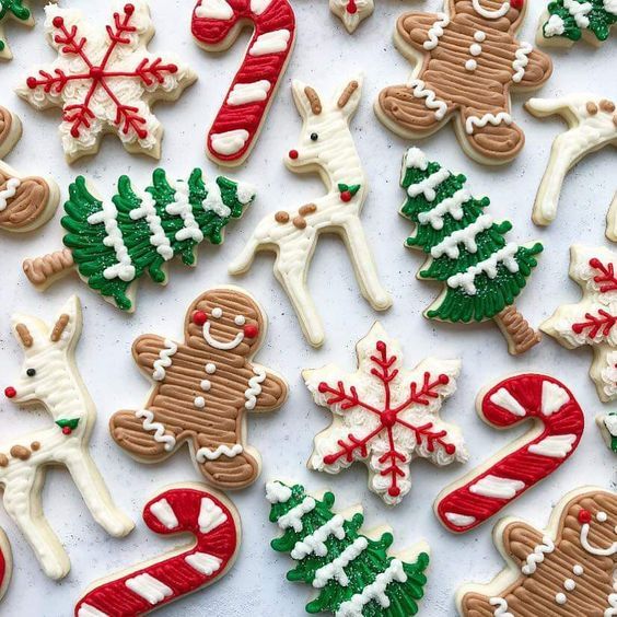 Cheerful Holiday Cookie Designs Celebrate the Season with Colorful Icing and Playful Shapes.