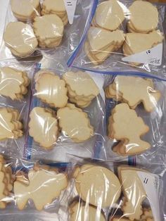 Playful Assorted Cookie Shapes in Zip Bags for Festive Enjoyment