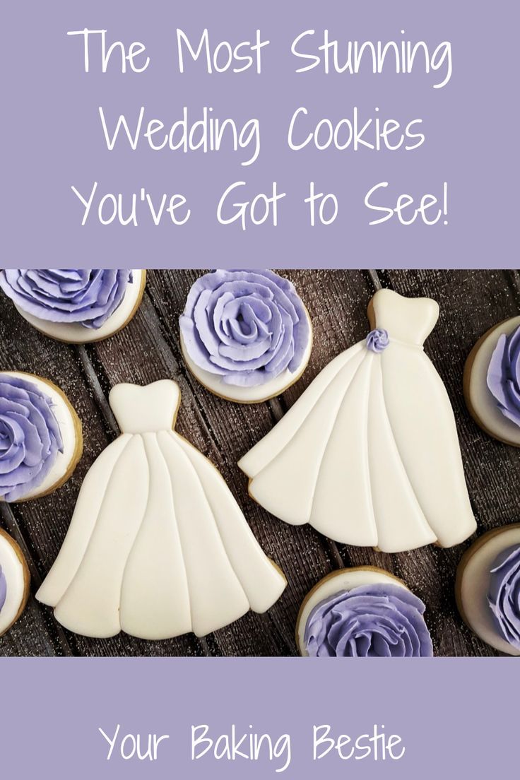 Charming Wedding-Themed Cookies as a Delightful Centerpiece for Romantic Celebrations