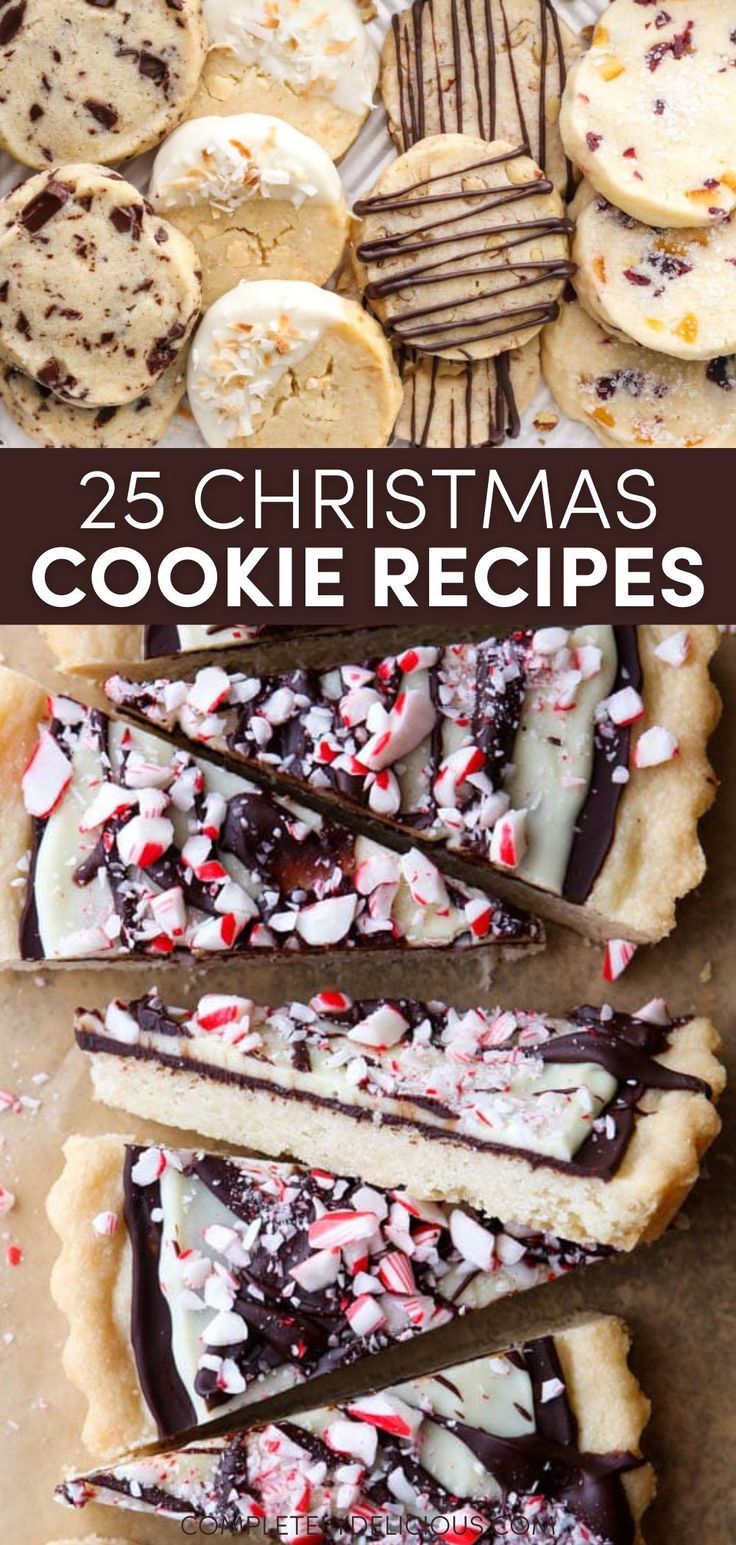 Festive Display of Assorted Christmas Cookies and Treats.