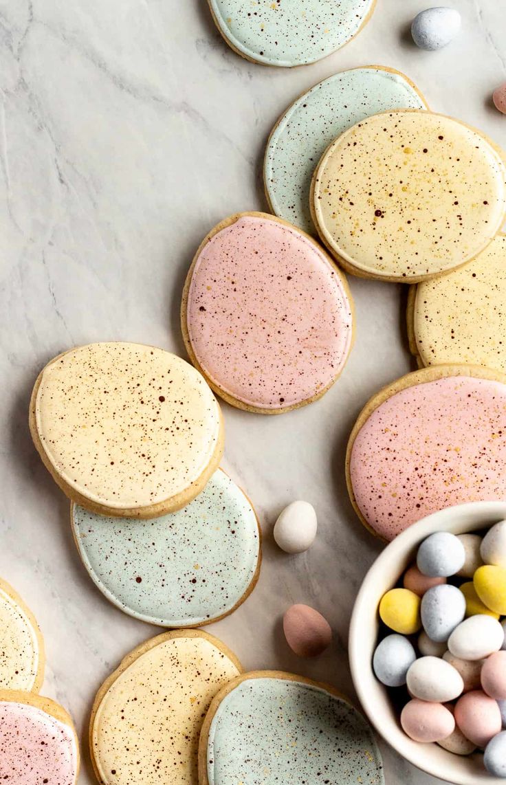 Whimsical Pastel Cookies and Candy Create a Festive Easter Vibe.