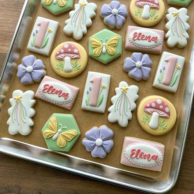 Whimsical Colorful Cookies: Delightful Treats with Intricate Icing Designs