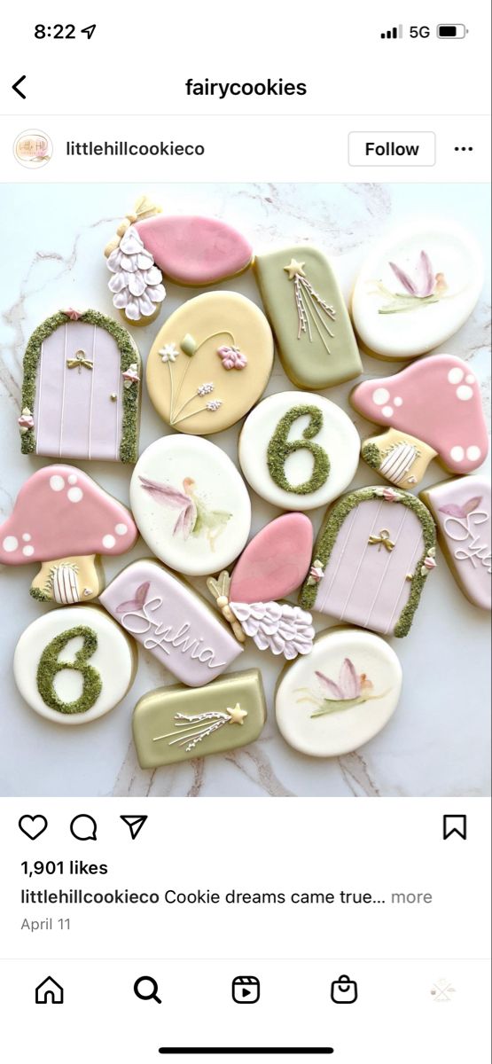 Whimsical Pastel Cookie Designs for Enchanting Celebrations