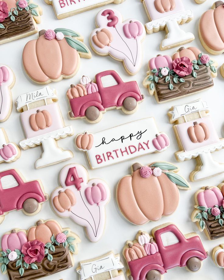 Autumn-Inspired Colorful Cookies: Whimsical Designs for Festive Celebrations