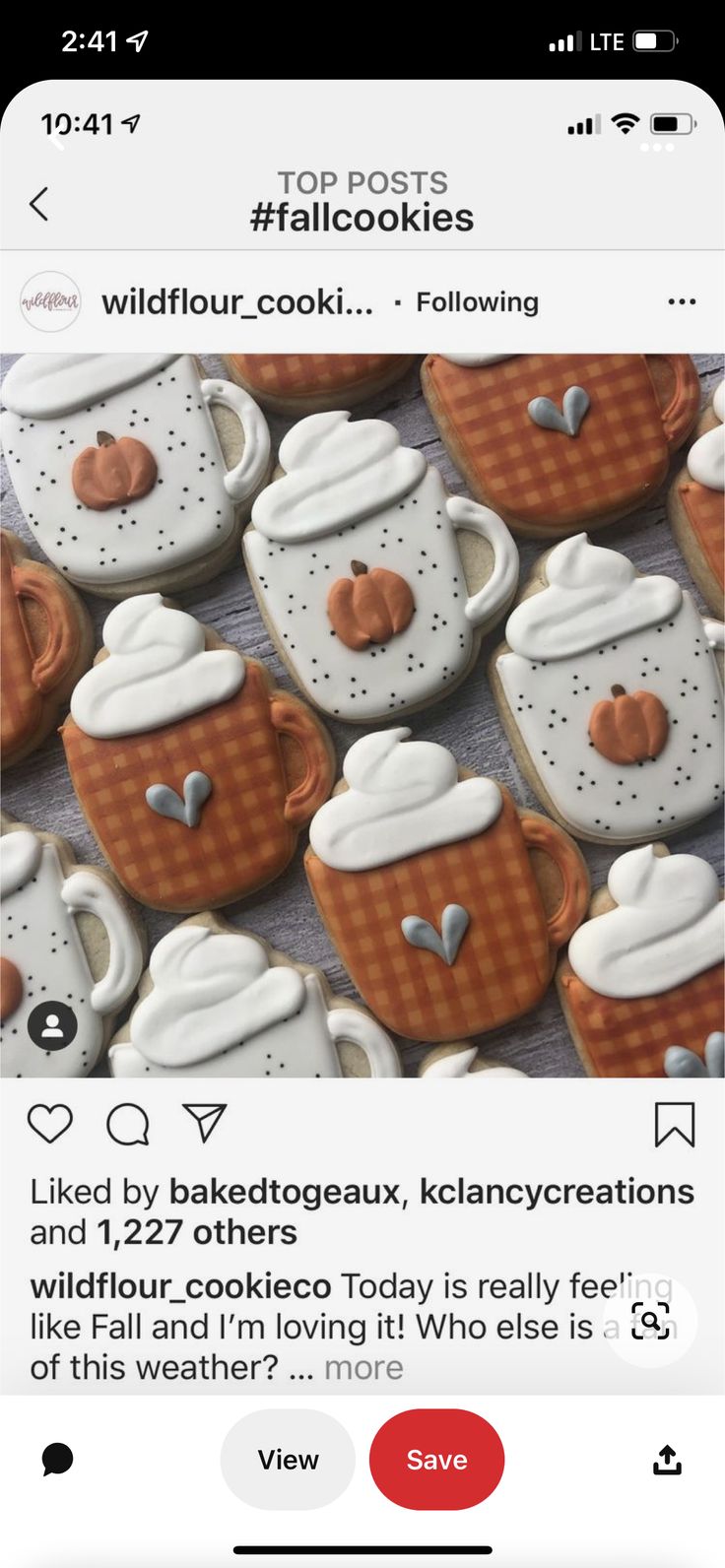 Charming Autumn-Inspired Cookies with Mug Designs and Pumpkin Accents.