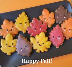 Whimsical Autumn Leaf-Shaped Cookies for Festive Gatherings.