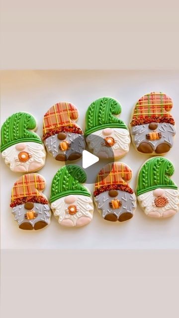 Whimsical Colorful Gnome-Themed Cookies: Festive Treats for Celebrations