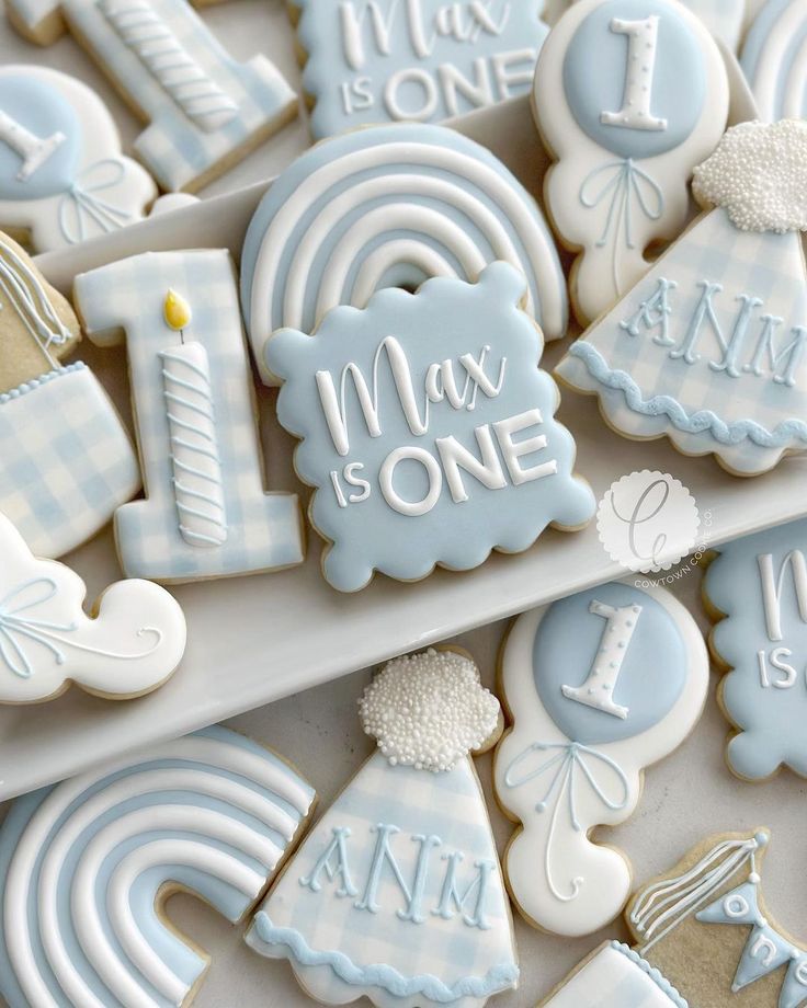 Whimsical Pastel Decorated Cookies for Celebratory Occasions.