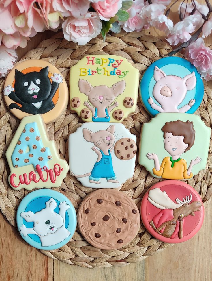 Adorable Animal-Themed Colorful Cookies for Joyful Celebrations