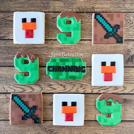 Vibrant Pixel-Art Inspired Decorative Cookies: Perfect Treats for Celebrations.