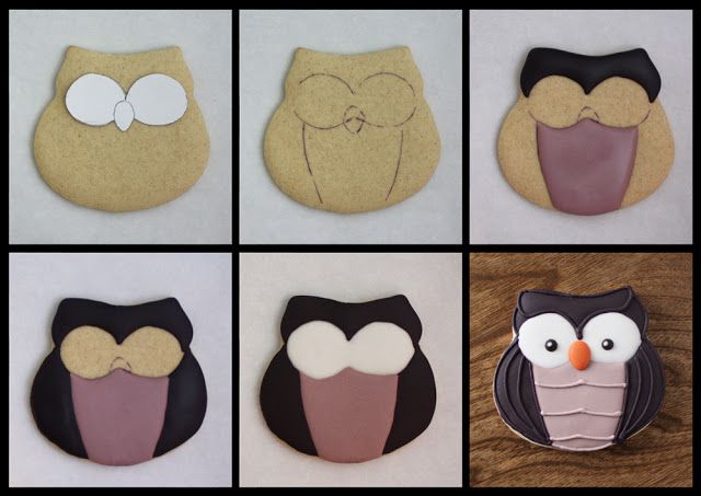 Owl Cookie Design: From Basic Outline to Charming Finished Treat