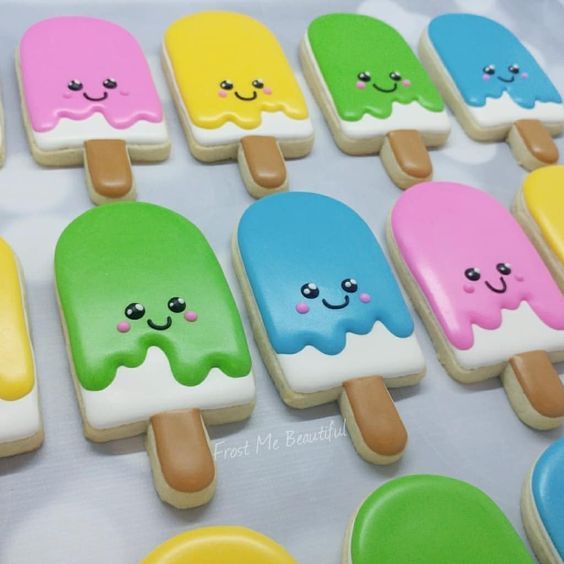 Whimsical Colorful Ice Cream-Inspired Cookies Perfect for Festive Occasions