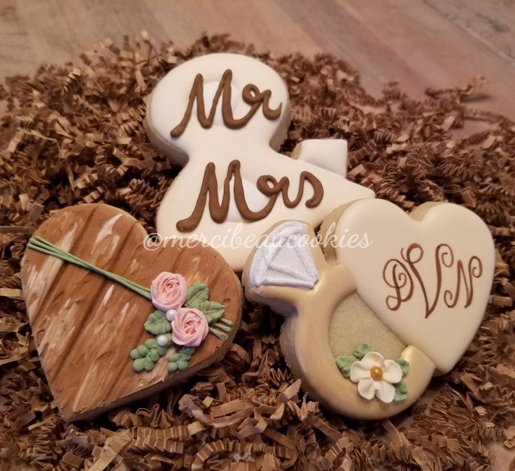 Elegant Heart-Shaped Wedding Cookies: A Romantic Touch for Special Occasions