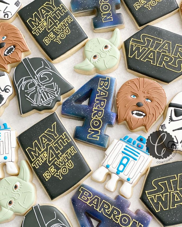 Festive Character-Themed Cookies Celebrate Special Occasions with Vibrant Icing Details.