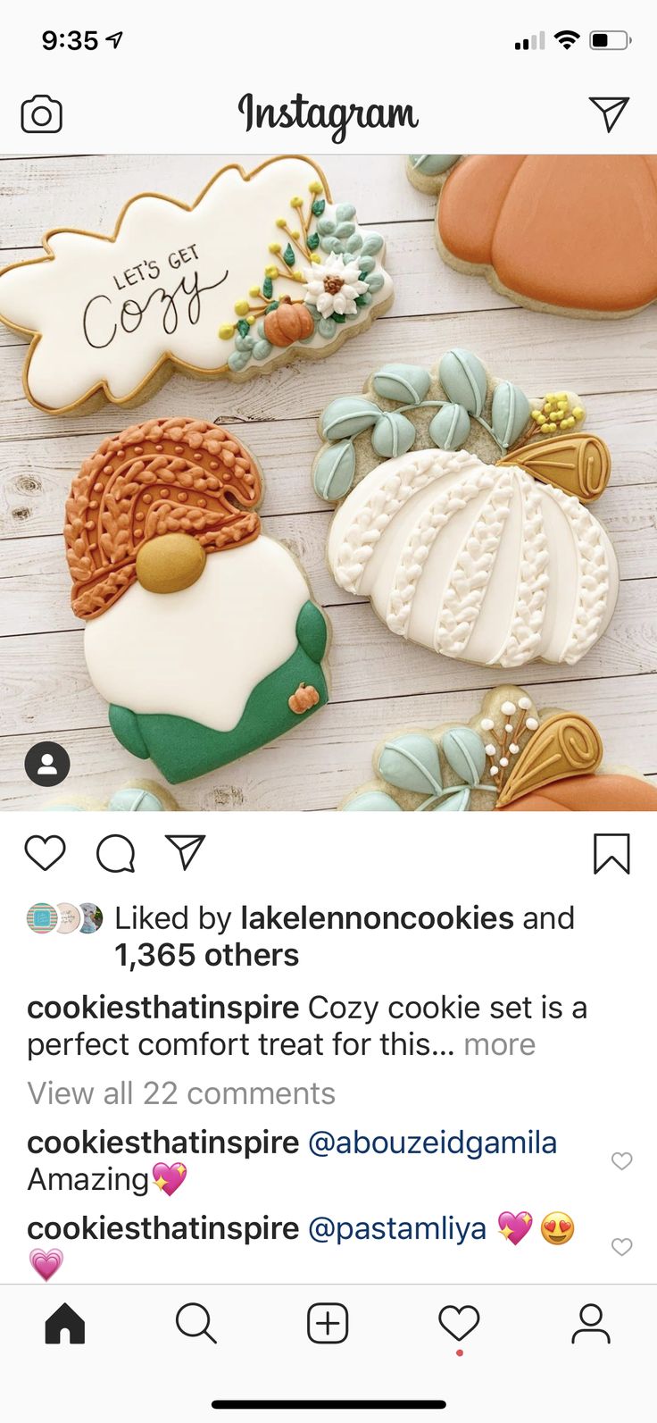 Charming Autumn Cookie Set with Cozy Pumpkin, Gnome, and Cloud Designs for Festive Gatherings.