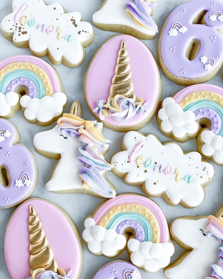 Whimsical Unicorn-Themed Cookies: Enchanting Treats for Magical Celebrations