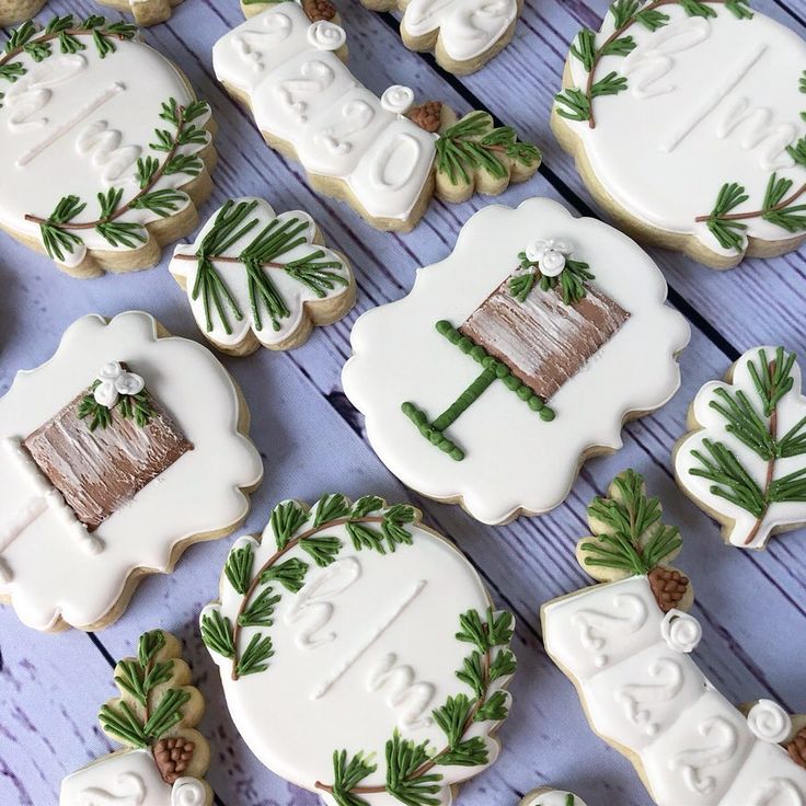 Intricate Floral Cookie Design with Rustic Charm and Whimsical Pastels for Festive Occasions.