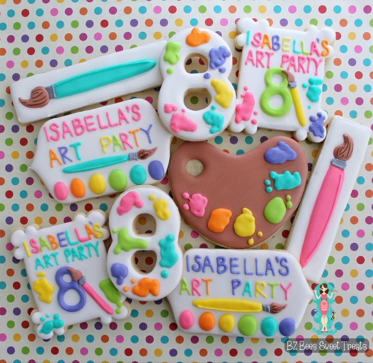 Vibrant, Art-Inspired Cookies Celebrate Creativity with Playful Designs.