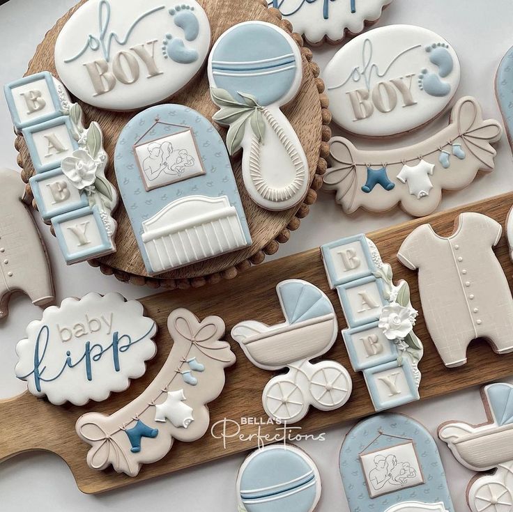 Baby Boy Cookies Decorated