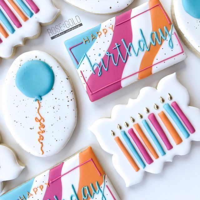 Birthday Sugar Cookies Decorated