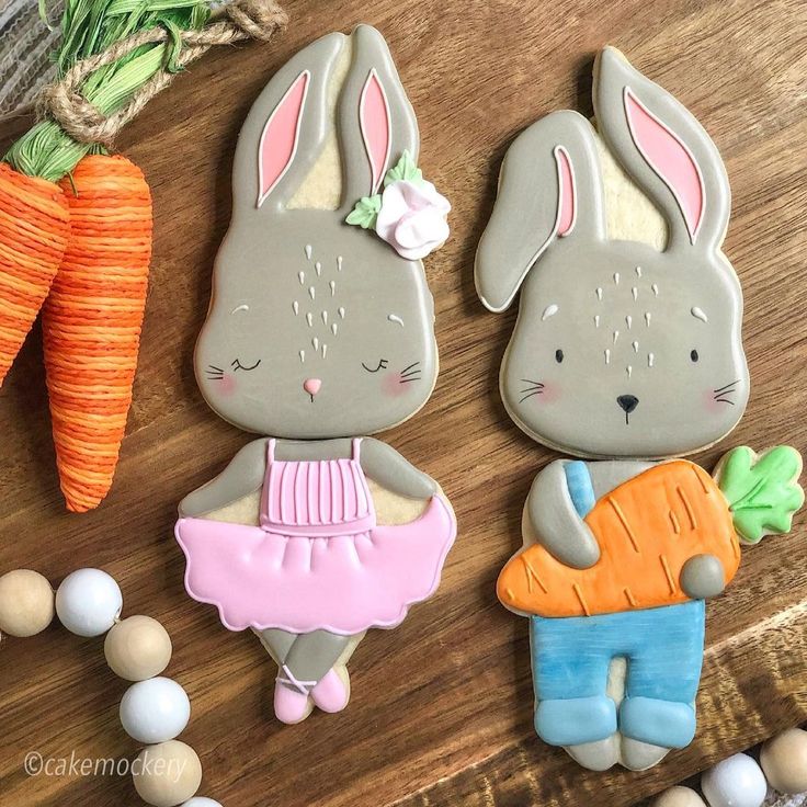 Charming Pastel Bunny Cookies Perfect for Spring Celebrations.