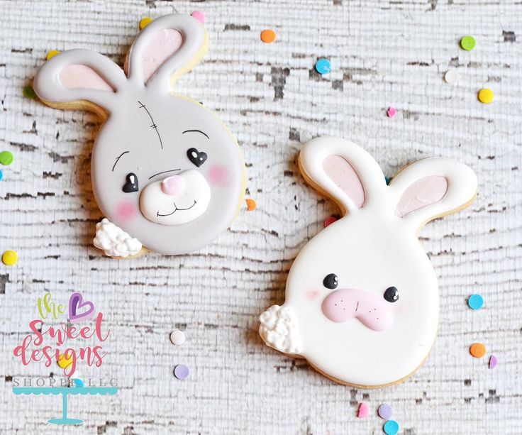 Charming Bunny-Themed Cookies Perfect for Spring Celebrations and Easter Gatherings.