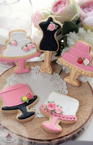 Elegant Decorative Cookies and Cake Designs Inspire Whimsical Celebration Themes.