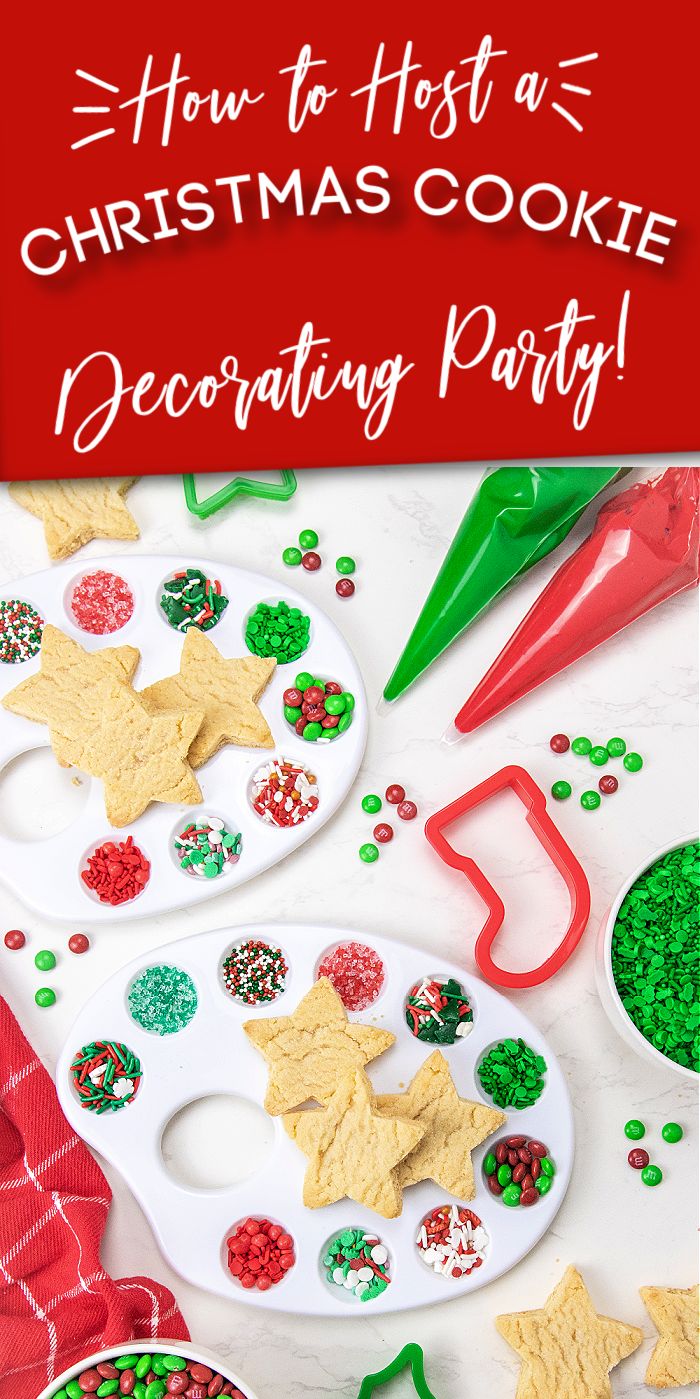 Colorful Christmas Cookie Decorating Setup for Festive Fun.