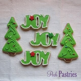 Vibrantly Iced Christmas Tree Cookies Exuding Holiday Joy.