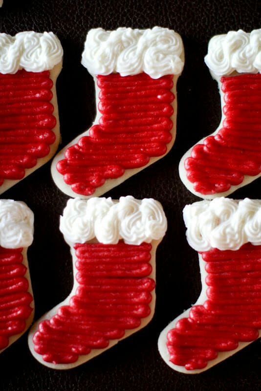 Whimsical Christmas Stocking Cookies with Vibrant Icing for Festive Celebrations