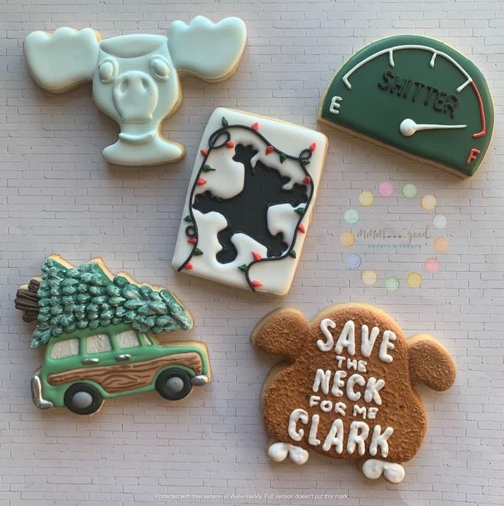 Whimsical Holiday Cookies: A Festive Blend of Intricate Designs and Cheerful Themes.