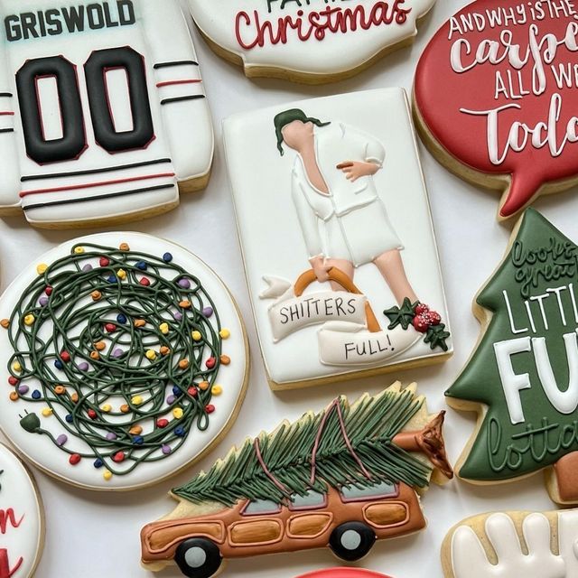 Festively Themed Holiday Cookies: Whimsical Designs and Vibrant Colors for Seasonal Celebrations.