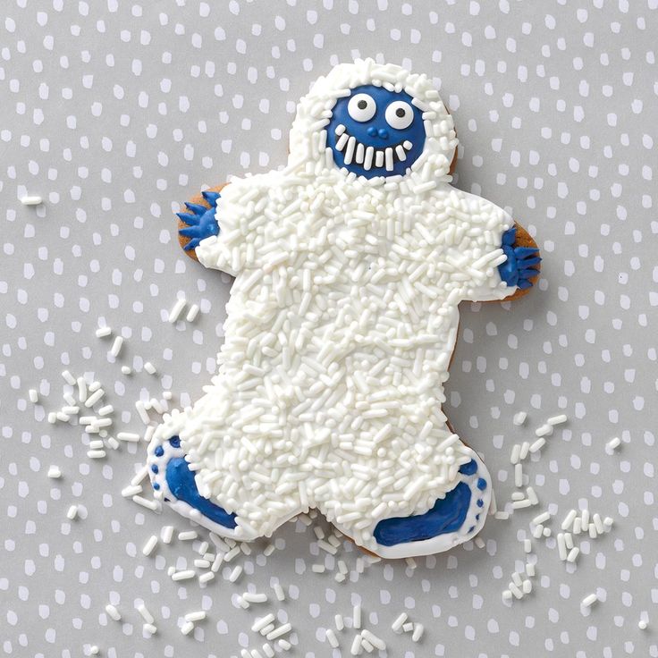 Festive Snowman Cookie: A Whimsical Delight with Icing and Sprinkles