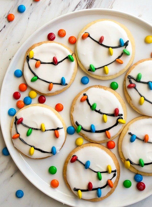 Cheerful Holiday-Themed Festive Cookies with Colorful Icing and Candy Decorations.