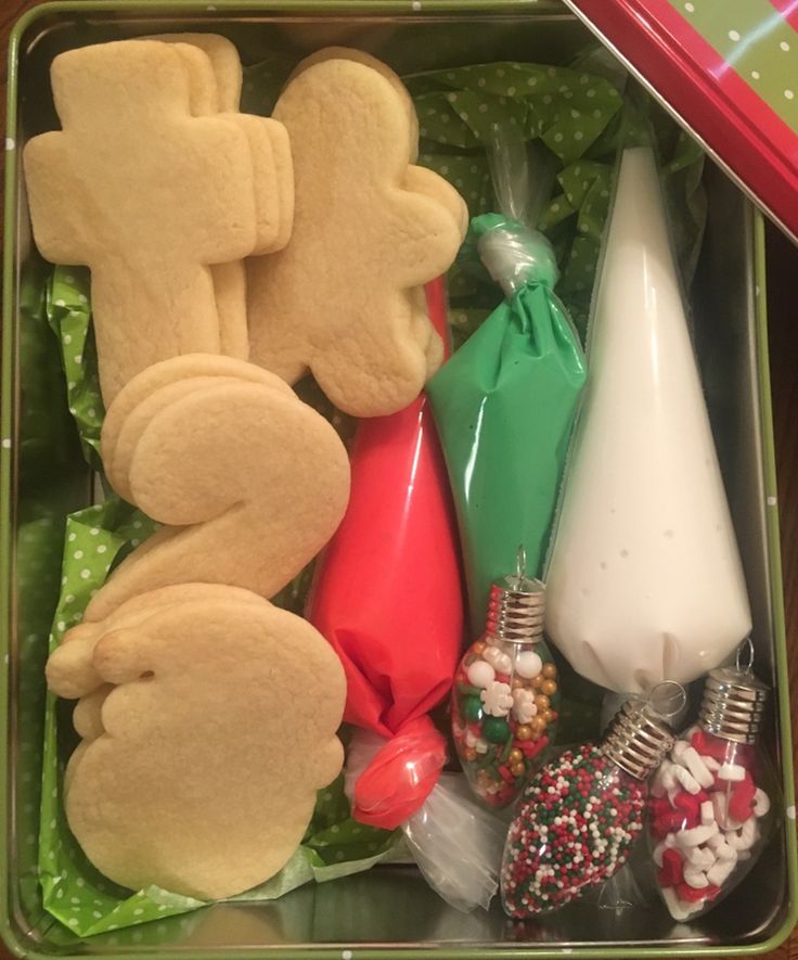 Festive Decorative Cookie Set with Unbaked Shapes and Icing for Creative Decorating