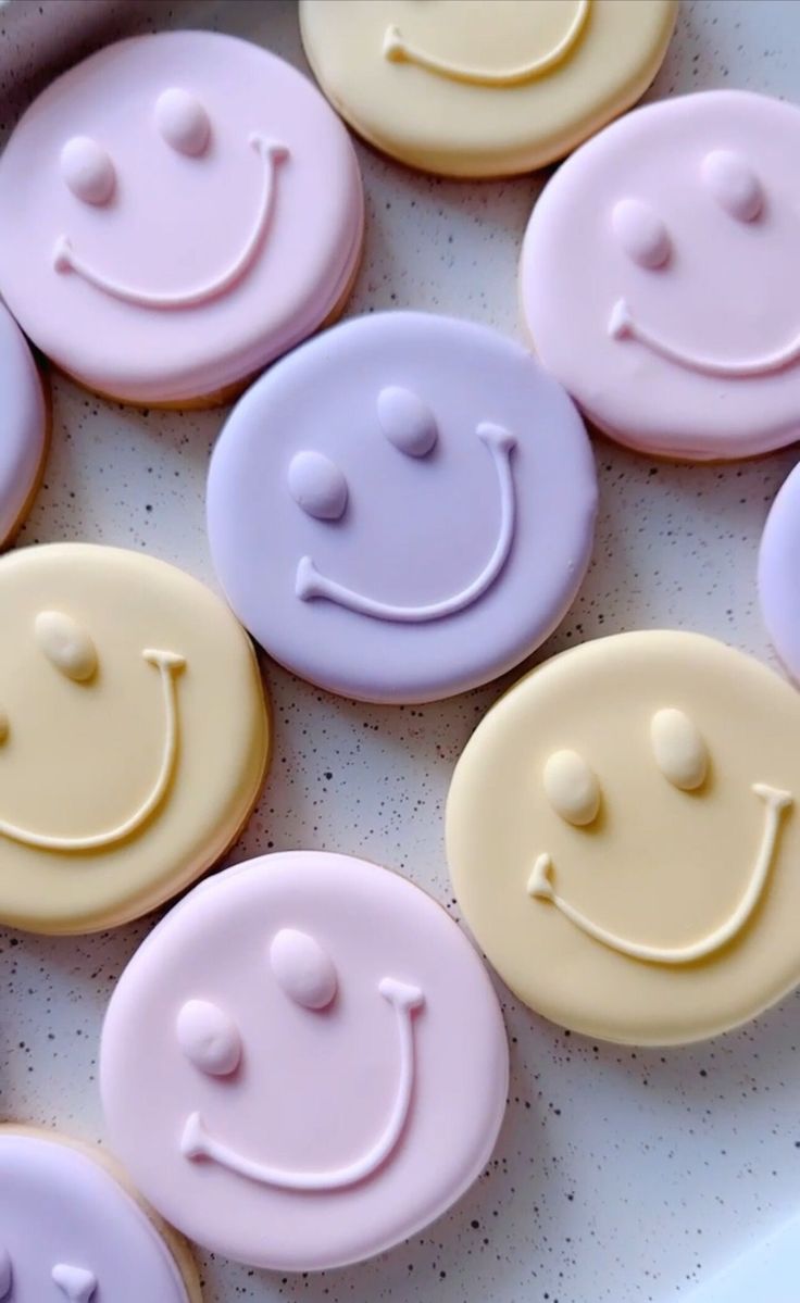 Whimsical Colorful Smiley Face Cookies: A Playful Treat for Celebrations