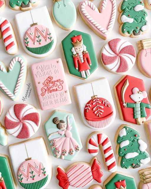 Whimsical Festive Cookie Designs Inspire Cheerful Seasonal Nail Art.