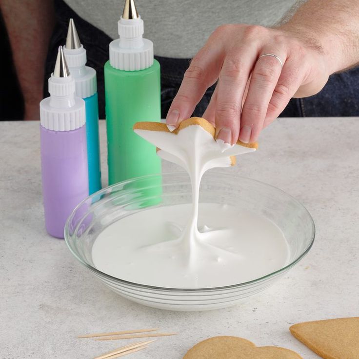 Artistic Scene of Cookie Decorating with Colorful Icing and Creativity Invoked.