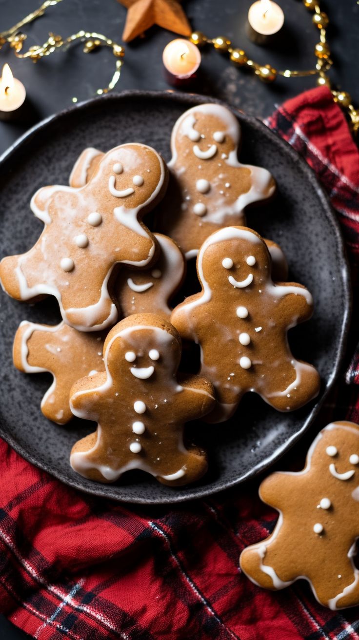 Festive Gingerbread Cookies Inspire Cheerful Holiday Nail Art Designs