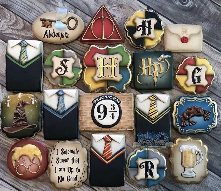 Whimsical Magical-Themed Cookies Celebrate a Beloved Fantasy Universe.