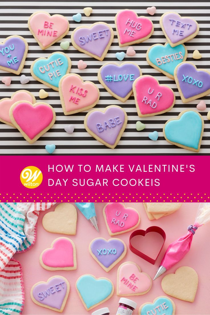 Delightfully Decorated Heart-Shaped Cookies for Valentine's Day