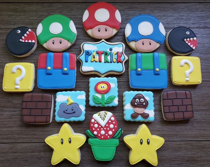 Nostalgic Video Game-Inspired Colorful Cookie Designs