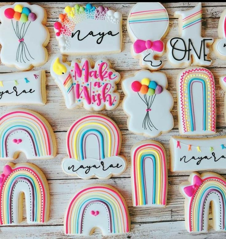 Whimsical Colorful Cookie Designs: Vibrant Shapes and Festive Details for Joyful Celebrations.