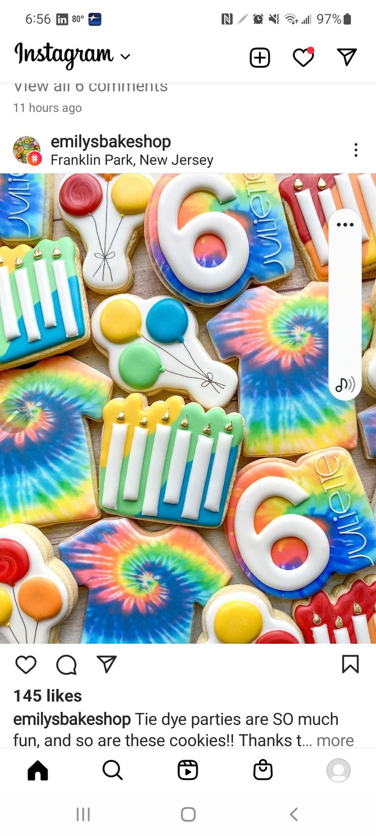 Vibrant Tie-Dye Cookie Assortment for Festive Celebrations.