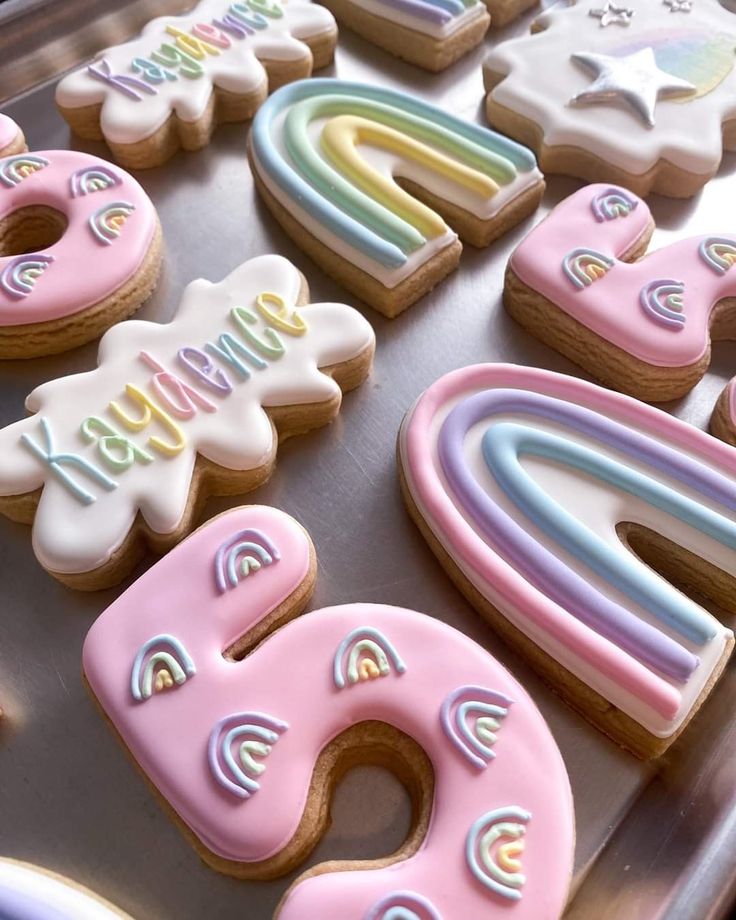 Whimsical Pastel Cookies: Delightful Designs for Celebrations