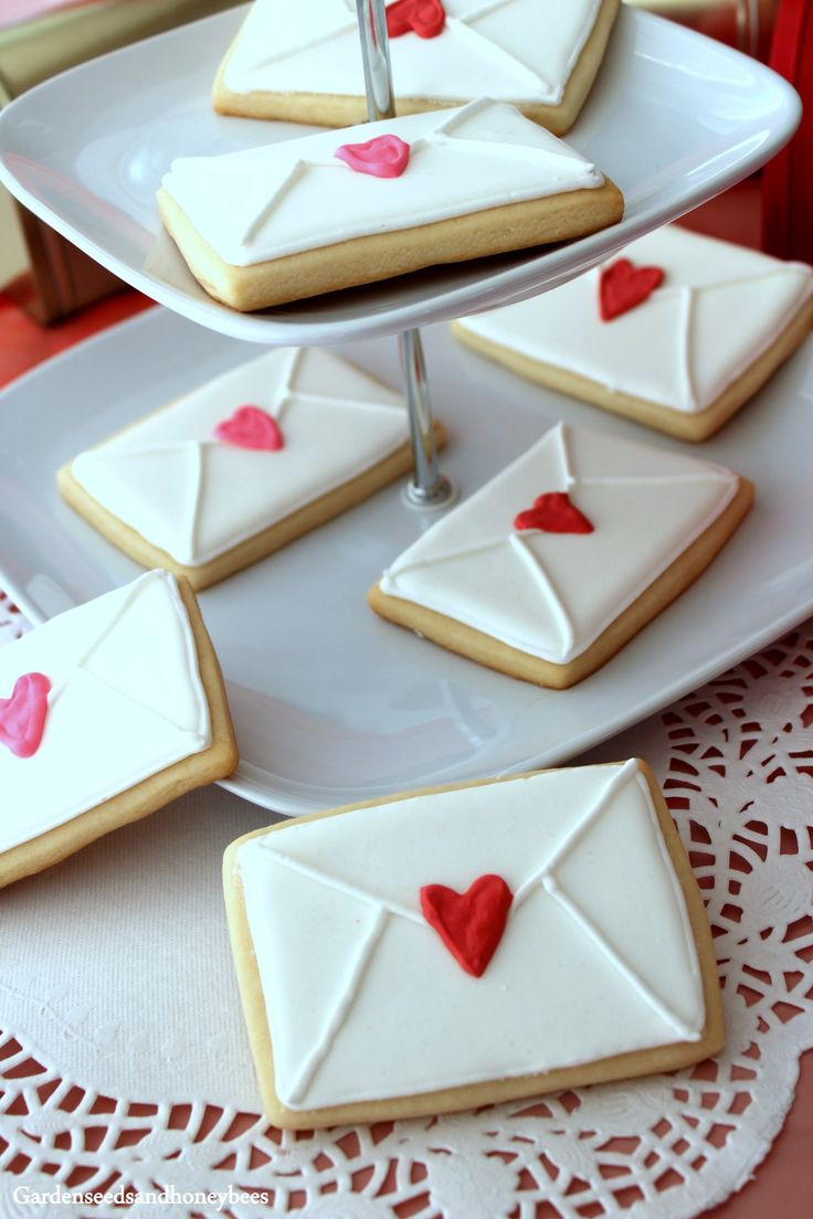 Charming Heart-Adorned Letter Cookies for Any Celebration.